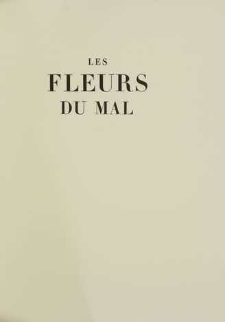 Books "LES FLEURS DU MAL"